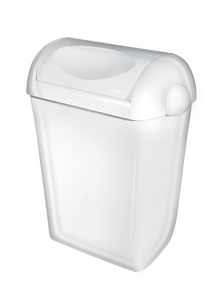 All Care PlastiQline poubelle 23 litres Swing plastique blanc, 5657