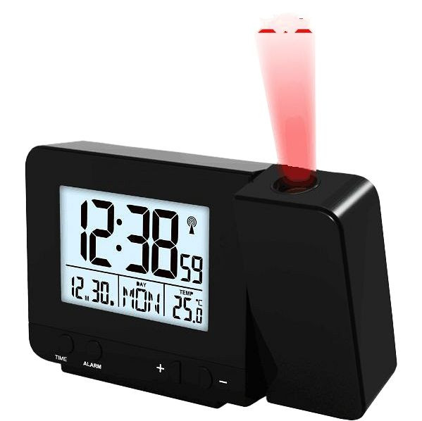 Radio-réveil Technoline, radio-réveil DCF-77 avec possibilité de réglage manuel, dimensions : 135 x 31 x 80 mm, WT 546