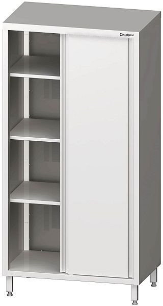 Armoire haute Stalgast avec portes coulissantes, 800x500x2000 mm, soudée, VHK08510