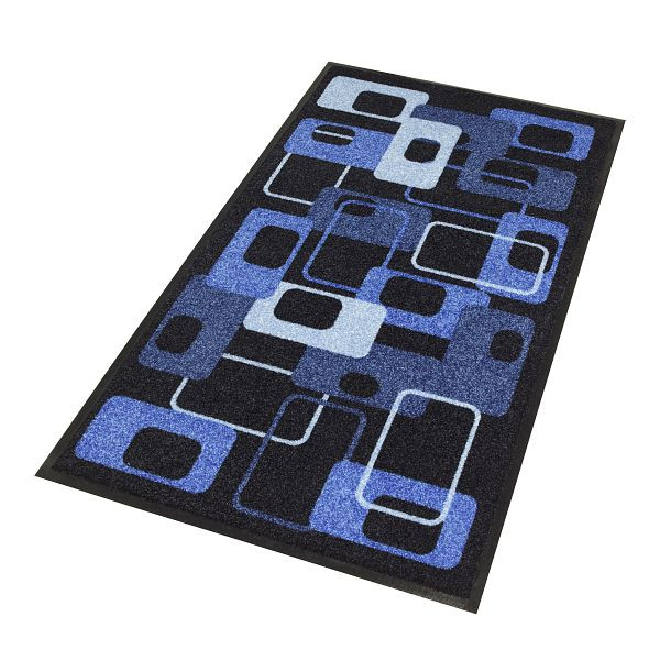 Notrax Déco Design Tapis Anti-saleté Décoratif Lavable 170, Bleu Moderne Années 70, 60 cm x 85 cm, 170S002313