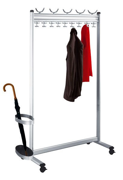 Armoire à rangées Kerkmann Multiline, L 1000 x P 400 x H 1700 mm, aluminium, 31675185