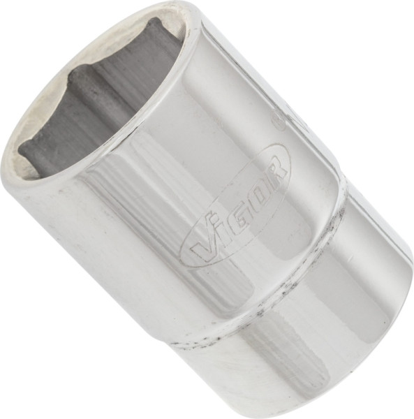 Insert de clé à douille VIGOR, carré creux 20 mm (3/4 pouce), profil à six pans extérieurs, 27 mm, V2329N