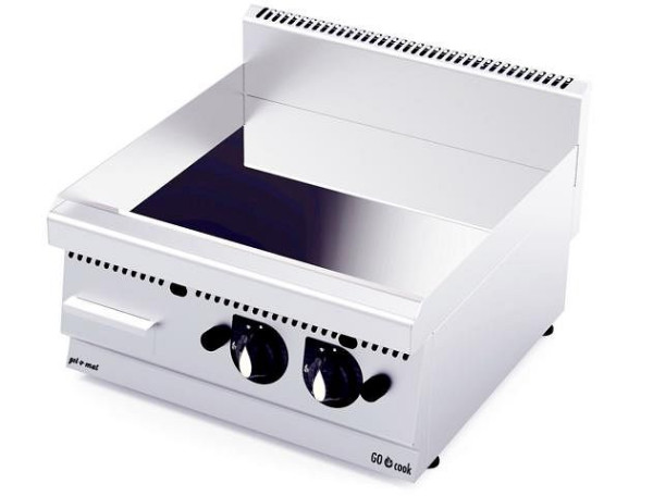 plaque à gaz gel-o-mat chromée lisse, GO Cook 600, 9,2 kW gaz, GF6060GC