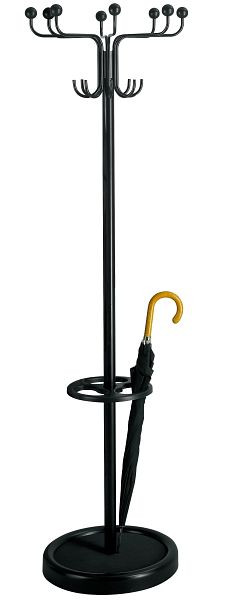 Kerkmann porte-manteau Rondo, Ø 520, H 1760 mm, noir, 30608015