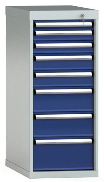 Armoire à tiroirs KLW 1000 x 419 x 750 mm H x L x P, dimensions d'installation : 900 mm, division : 18x36 unités, SDB1000-08EP-001