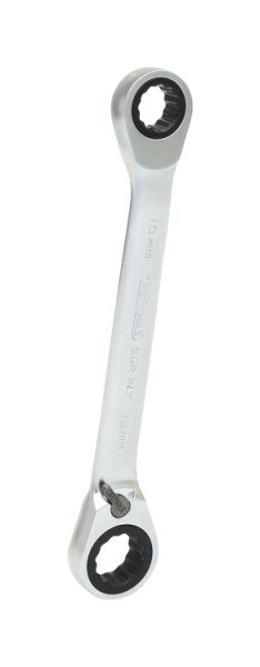 KS Tools GEARplus clé polygonale double à cliquet réversible 10x13mm, 503.4574