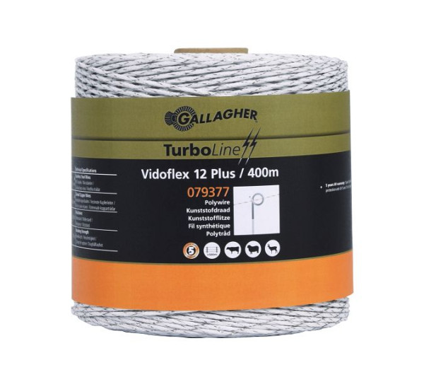 Gallagher Vidoflex 12 TurboLine 400m blanc, 079377