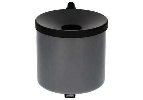 Cendrier mural auto-extinguible DENIOS, volume 2,4 litres, argent, 129-482