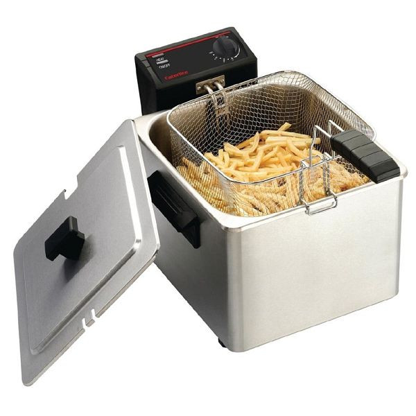 Caterlite Friteuse de comptoir légère à réservoir unique, CD274