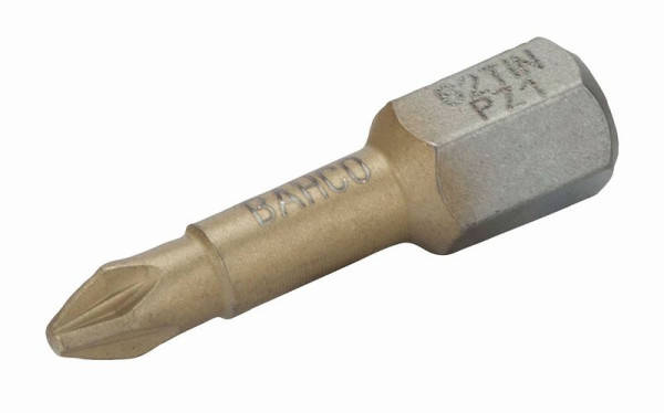 Embouts Bahco 1/4", 25 mm, TIN, PZ 1, paquet de 10, 62TIN/PZ1