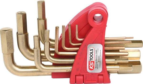 KS Tools BRONZEplus jeu de clés Allen, 9 pièces, 963.1513