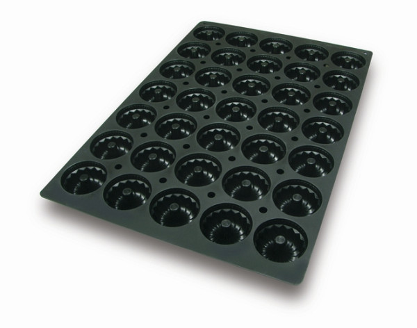 Moule à pâtisserie Schneider en silicone Gugelhupf, 40 x 60 cm, Ø 72 mm, hauteur 35 mm, 115310