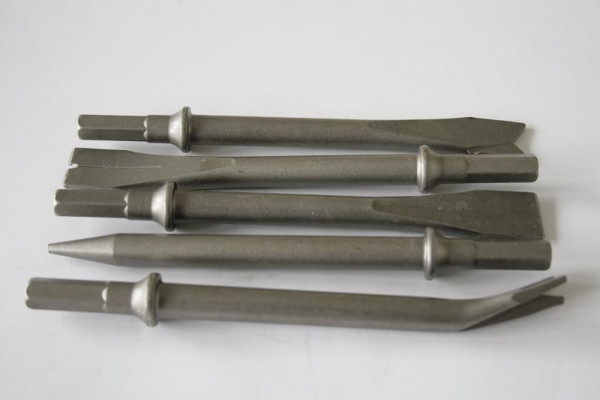 Jeu de burins ELMAG, hexagonaux, 10,2 mm, 5 pièces, 175 mm de long pour marteaux burineurs, 42853