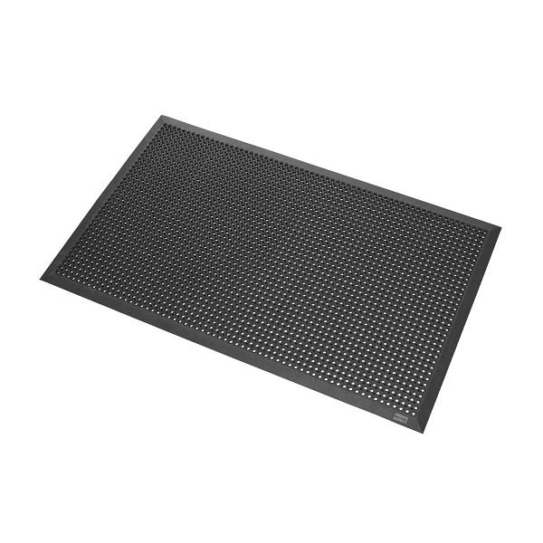 Tapis de grattage Notrax Oct-O-Flex biseautés pour la saleté exposée 599B, noir, 120 cm x 180 cm, 599B0046OB