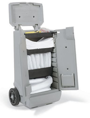 Kit de recharge pour kit d'urgence DENSORB dans le chariot de transport, version &quot;huile&quot;, capacité 45 l, 116-748