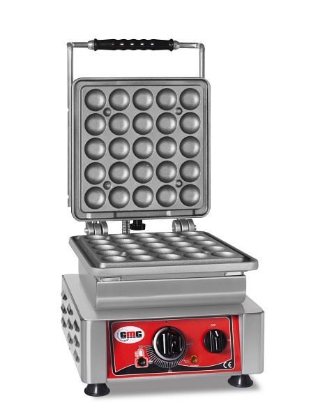 Gaufrier GMG Lokmia-L, 1x (Ø25 x 4,2 cm x 1,2 cm/2,4 cm), plaque de cuisson interchangeable, très facile à monter, 50° à 300°C, facile à nettoyer, WE-07L