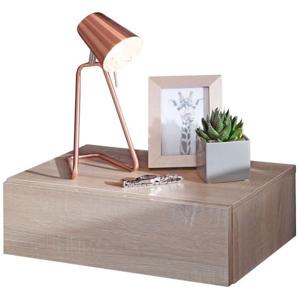 Wohnling console de nuit DREAM pour montage mural 46x15x30cm Sonoma, WL5.316
