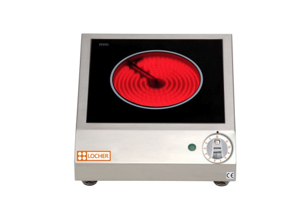 Cuisinière électrique Locher avec chauffage radiant, 2,3 kW, 1 zone de cuisson, 201300