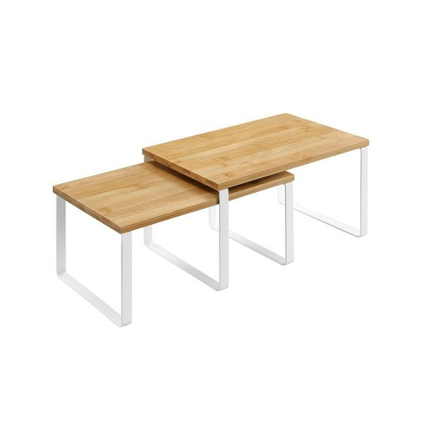 Étagères à épices SONGMICS avec structure en métal, lot de 2, KCS02NW