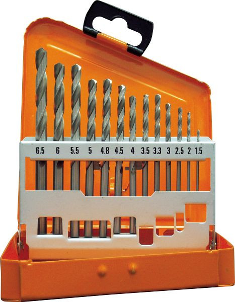 Cassette de perçage Projahn HSS-G 13 pièces 1,5-6,5 / 0,5 mm ECO, 60413