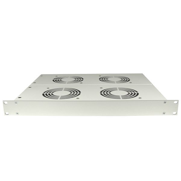 ELMEKO Ventilateur d'insertion 19 "LET 4 avec tapis filtrant P115 / 350S (G3), 4 ventilateurs double rangée, 1 HE, 10 ET4 100