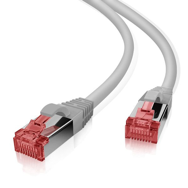Câble patch Helos S/FTP Cat 6 gris 20,0m, 117980