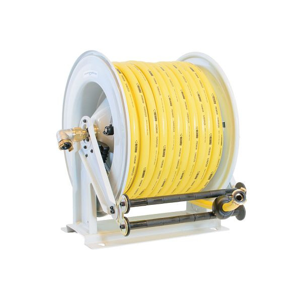 Enrouleur de tuyau Ebinger OSM 710, max. 9bar / 50 ° C, 30m - Tuyau en tissu PVC 1 ", 1.710.132