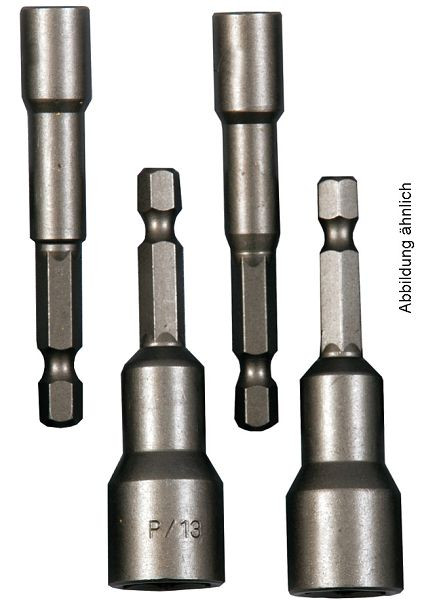 Jeu d'embouts à douille 1/4" Projahn, 4 pièces, métrique, 3784-91