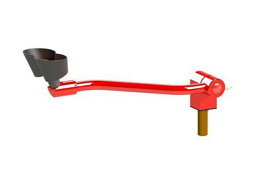 Douchette oculaire B-SAFETY avec 2 pommes de douche, orientable verticalement, montage sur table, DVGW, 306248