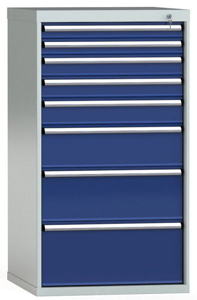 Armoire à tiroirs KLW 1325 x 725 x 750 mm H x L x P, dimensions d'installation : 1225 mm, division : 36x36 unités, SGB1325-08EP-001