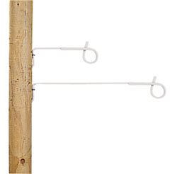 Isolateur d'oeillet d'écartement Gallagher 40 cm blanc, paquet de 10, 010998