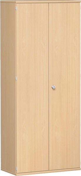 armoire à portes battantes geramöbel 4 étagères décoratives, verrouillable, 800x425x1920, hêtre/hêtre, N-10D508-BB