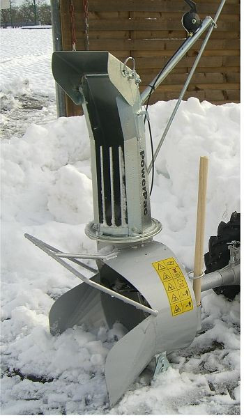 Souffleuse à neige monophase PowerPac 46 cm pour MF3, BRIKTMECO