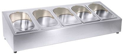 Range-couverts Contacto pour 5 inserts pour couverts GN 1/4 7002/001, 7003/005