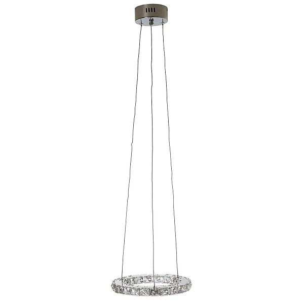 Mendler LED suspension HW152, suspension plafonnier suspension, verre cristal, 37439