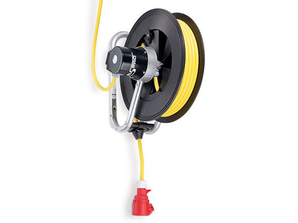 ELSPRO Federzugleitungsroller AMRUM, 230 V, 25 m Leitung 3 G 2,5 mm² mit Schuko-Kupplung, 4685010A