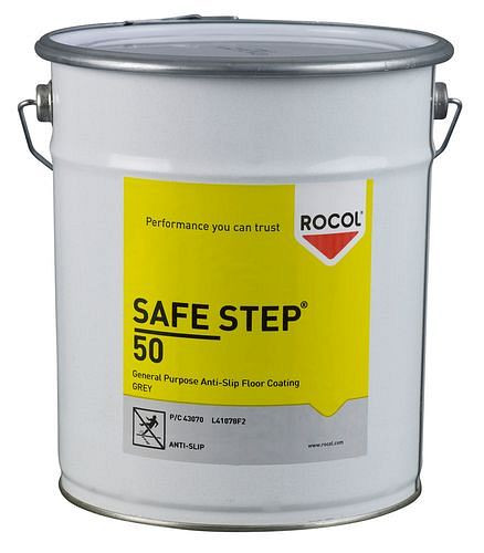 Revêtement antidérapant DENIOS Safe Step 50, praticable, 5 litres, gris, UE : 5 litres, 241-834