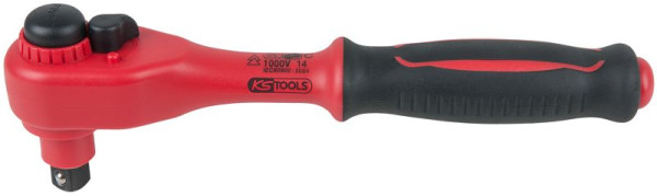 KS Tools Cliquet réversible isolé 3/8", 72 dents, 118.3800