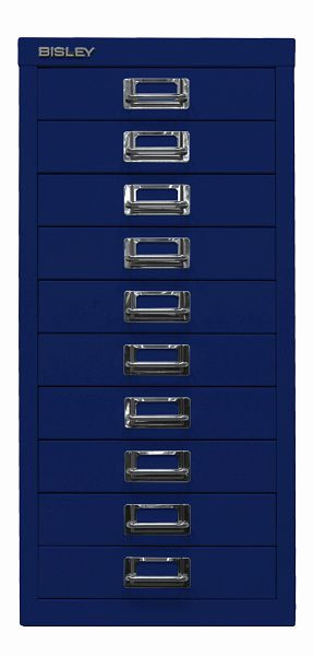 Bisley MultiDrawer™, série 29, DIN A4, 10 tiroirs, bleu oxford, L2910639