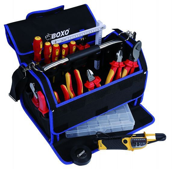 Jeu d'outils isolés Boxo VDE dans un sac en nylon 16 pièces 1000 V, UE : 2 pièces, BXI-016