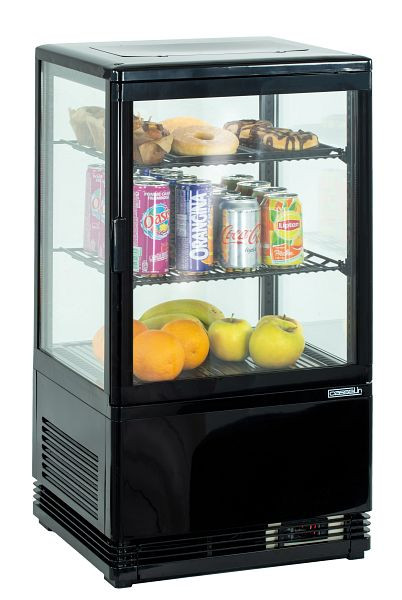 Casselin mini vitrine réfrigérée 58L - noir, CVR58LN