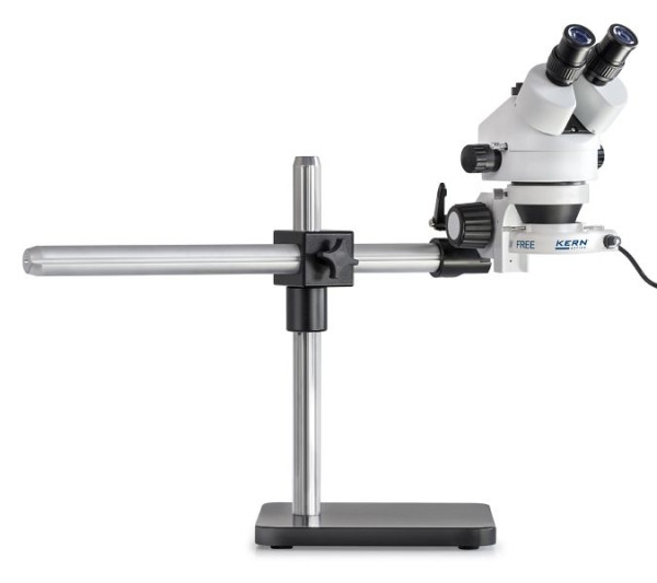 Kit stéréomicroscope KERN Optics, Greenough 0,7 x - 4,5 x, binoculaire, oculaire HWF 10x / Ø 20mm High Eye Point, alimentation intégrée, OZL 961
