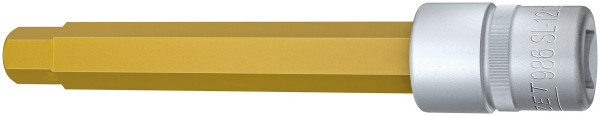 Douille tournevis Hazet, carré creux 12,5 mm, profil six pans creux, 12 mm, version extra longue avec moletage, 986SL-12