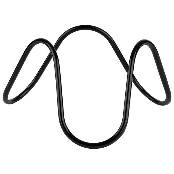 Buffet APS -WAVE- Ø 24 cm, hauteur : 13 cm métal, PVC, noir, 33307