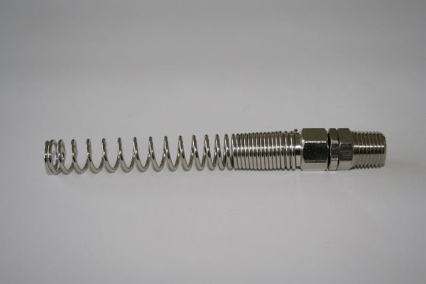 ELMAG Raccord rotatif pour tuyau PU, AG 1/4' / S 5x8 avec ressort de protection contre le pliage, 42490