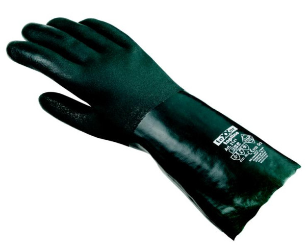 Gants de protection chimique teXXor "PVC VERT", taille : 10, paquet : 60 paires, 2141