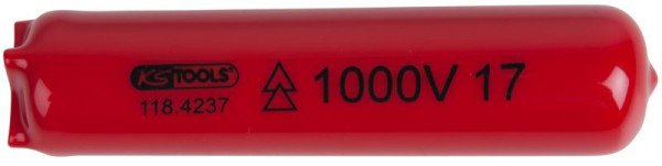 KS Tools Passe-fil isolé avec capuchon de serrage, 25 mm, L=100 mm, 118.4237