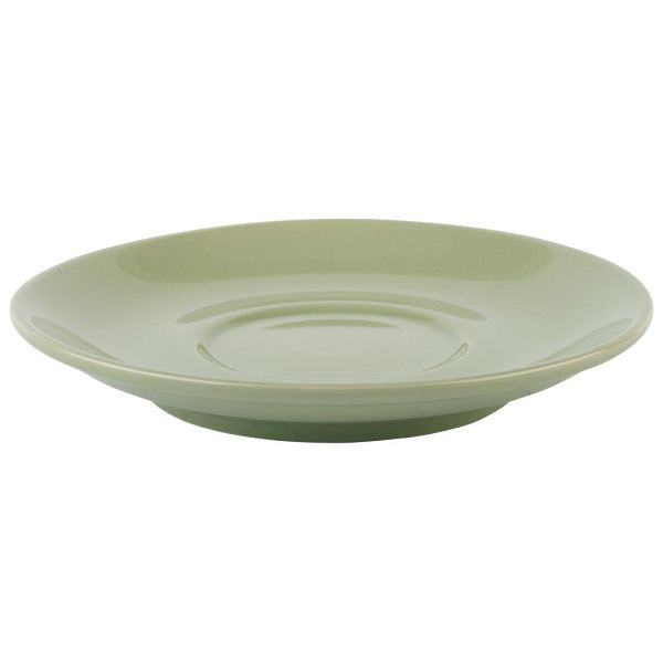 Soucoupes à cappuccino APS vertes Ø 15,5 cm, hauteur: 2,5 cm, paquet de 6, 16016