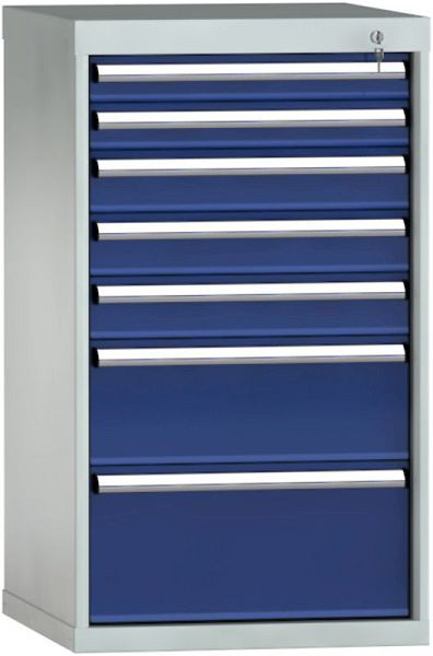 Armoire à tiroirs KLW 1000 x 572 x 605 mm H x L x P, dimensions d'installation : 900 mm, division : 27x27 unités, SEA1000-07NP-001