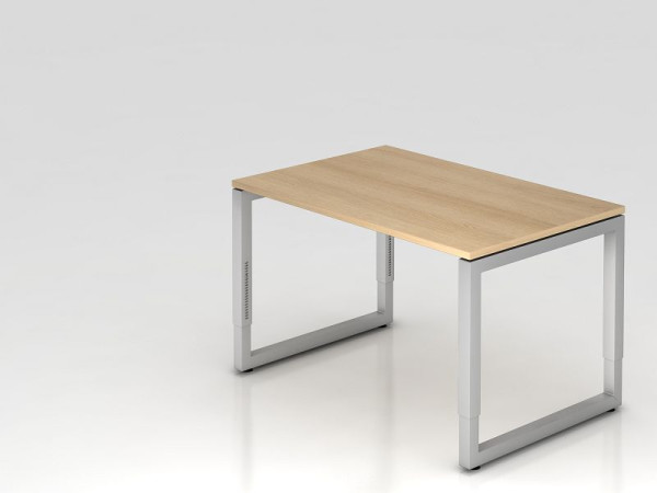 Bureau Hammerbacher O-foot carré 120x80cm chêne, forme rectangulaire avec plateau flottant, VRS12/E/S